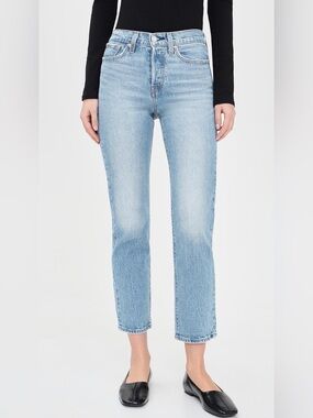 Levi's Wedgie Straight Straight-Leg Jeans Size 25 Classic Minimalist